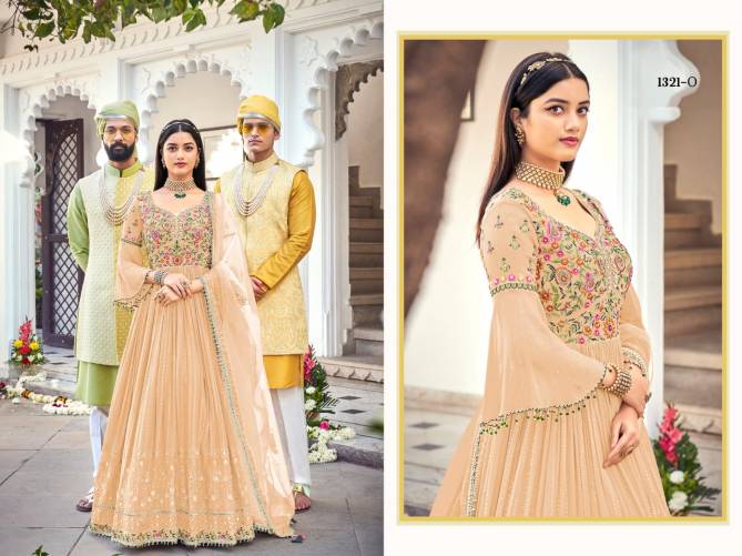 Heavy Faux Georgette With Embroidery Work eba Floor Legth Designer Wedding Salwar Suit